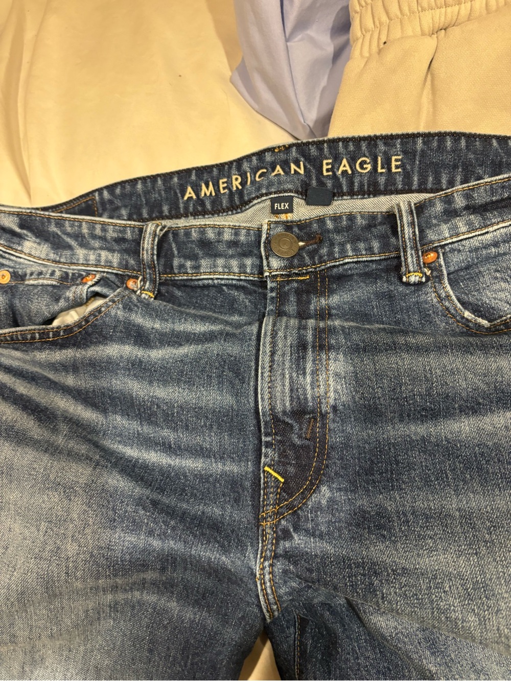American Eagle Outfitters Men's Blue Denim Jeans - Flex